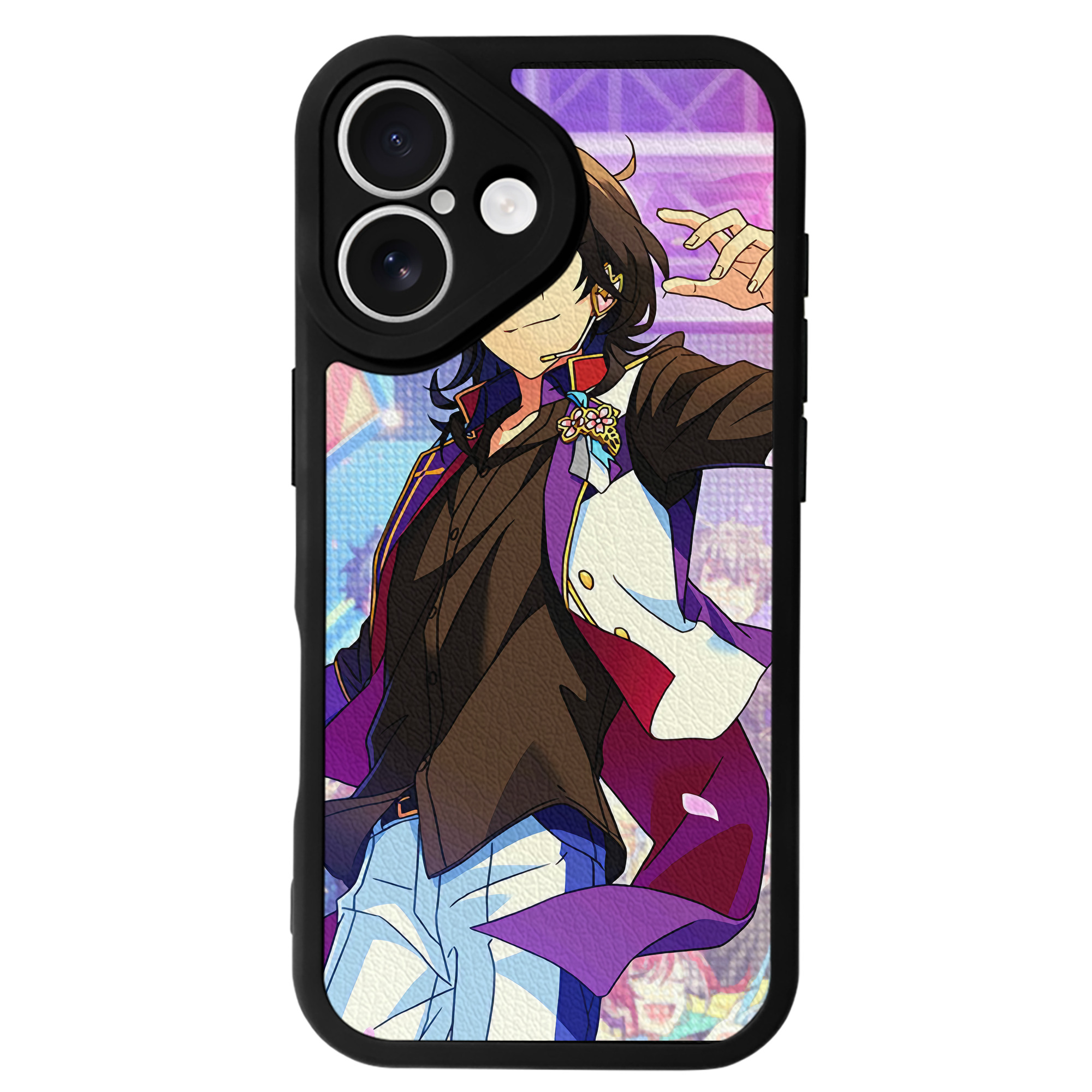 （画像用） あんさんぶるスターズ! Ensemble Stars 【iPhone 16シリーズ対応】シリコンスマホケース（レザー調） 材質：シリコン